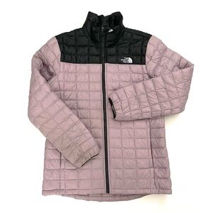 The North Face Girls’ Thermoball Eco Jacket Colorblock Purple/Black Size XL